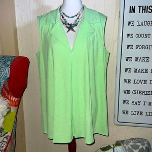 NET Alfani 2X Sleeveless Tunic Lime Green